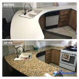 Gold Granite Peel and Stick Countertop Self Adhesive Kitchen Wallpaper