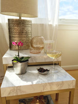 White Marble table cover