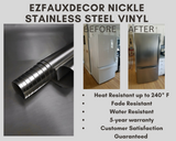 Stainless Steel Wrap for Appliances Waterproof Self Adhesive Vinyl Contact Paper