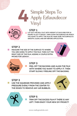 EZ FAUX DECOR Countertop Vinyl Wrap SAMPLE PACK