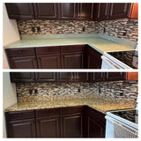 Gold Granite Peel and Stick Countertop Self Adhesive Kitchen Wallpaper