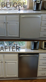 Stainless Steel Wrap for Appliances Waterproof Self Adhesive Vinyl Contact Paper