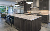 White Black Granite Peel and Stick Countertop Vinyl Cover Waterproof Laminate Sheet