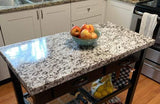 White Black Granite Peel and Stick Countertop Vinyl Cover Waterproof Laminate Sheet