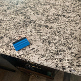 White Black Granite Peel and Stick Countertop Vinyl Cover Waterproof Laminate Sheet
