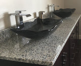 White Black Granite Peel and Stick Countertop Vinyl Cover Waterproof Laminate Sheet