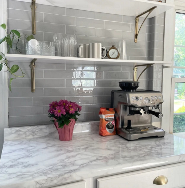 White Marble Furniture Liner