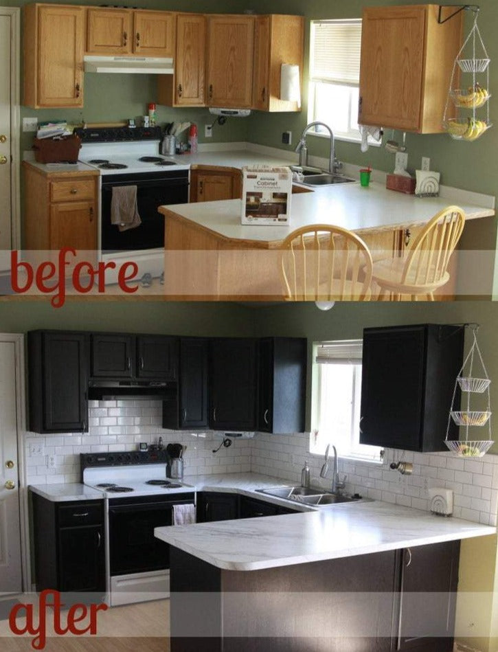White Marble Kitchen Countertop Vinyl Wrap